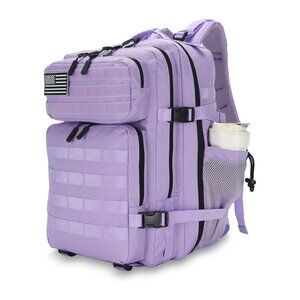 45L Tactical Backpack with Bottle Holder Waterproof Multi Compartment for Hiking